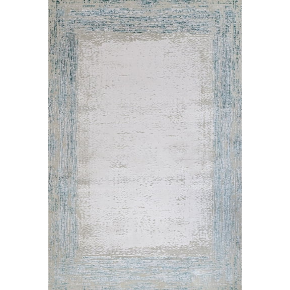 Blue Geometric Area Rugs for Living Room Washable Rugs Boho Moroccan Area Rug Soft Neutral Geometric Bohemian Carpet Distressed Indoor Rug for Bedroom Dining Room Office Foldable Nonslip Rug