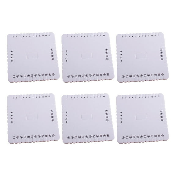 BALAHAPY Crochet and Knitting Accessories Weaving Board for DIY Handmade Craft 6Pcs 3.9x3.9x0.3In