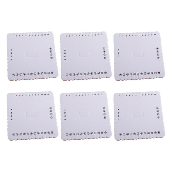 Juego de 6 tablas cuadradas para trenzar, herramientas para manualidades y tejido.