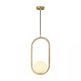 thumbnail image 1 of Lámpara De Techo Moderna Candelabro De Globo Colgante Latón, 1 of 5