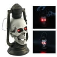 thumbnail image 2 of 2018 LED Skull Lantern Glowing Eyes Creepy Hanging Lamp Halloween Decor props, 2 of 5