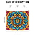 thumbnail image 2 of Durable Aztec Symbols Tapestries for Living Room College Dorm House Office - Sophistication Geometric Shapes Boho Tribal College Tapestry Ethnic Design Pattern Home Tapestry - 51x59 Inch, 2 of 5