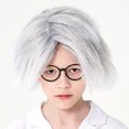 thumbnail image 4 of Peluca divertida con cabeza explosiva de cabello rizado para niños, estilo hip hop, para juego de rol de niños, 4 of 5