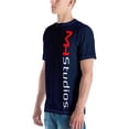 thumbnail image 4 of MH STUDIOS SLANT NAVY Men's t-shirt (L), 4 of 4