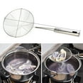 thumbnail image 4 of Stainless Steel Long Handle Strainer Drainer Sifter Colander Spoon Kitchen Tool, 4 of 9