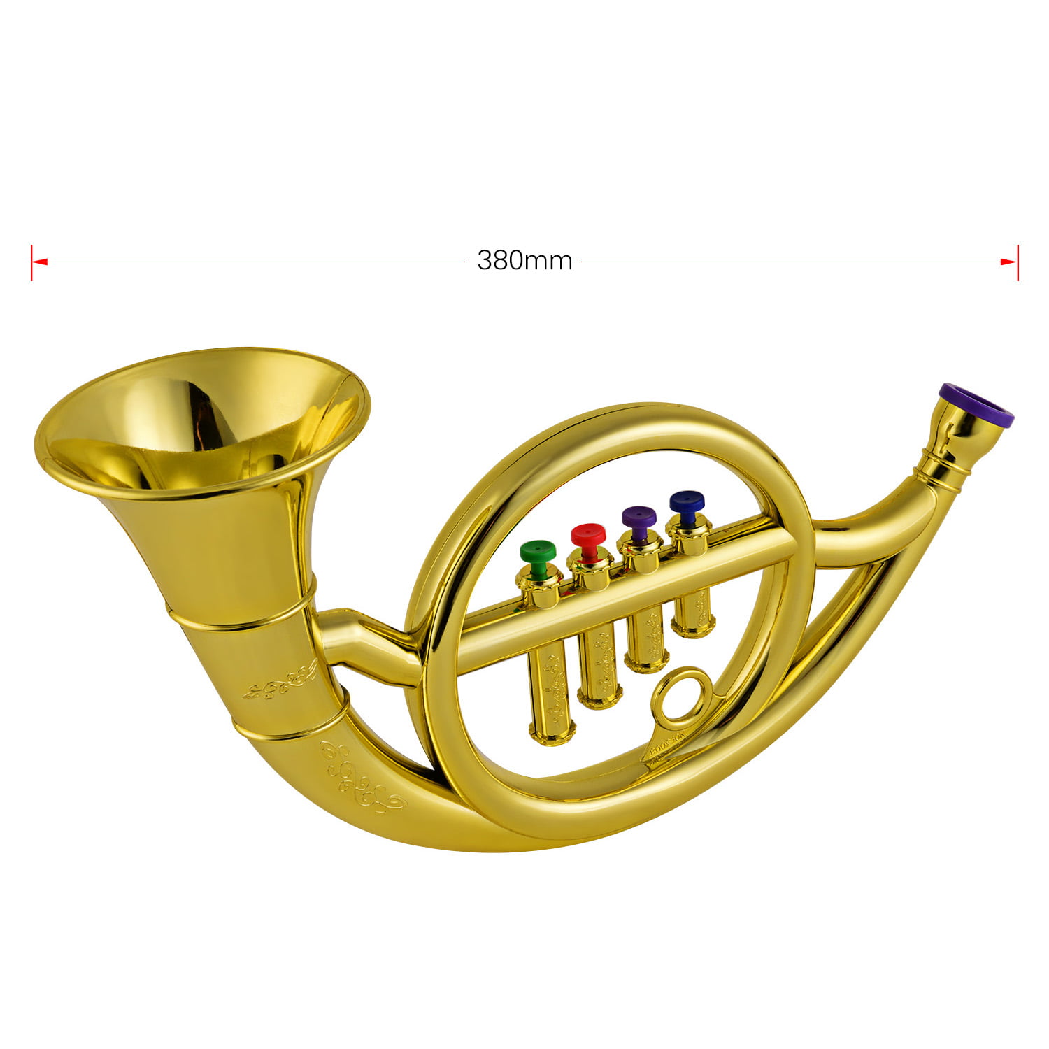 High Quality nstrument Model Miniature French Horn Made of brass for Christmas