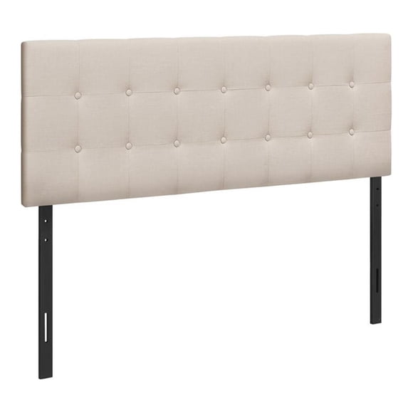 Pemberly Row Tête de Lit en Tissu Seulement Format Grand Lit Rembourrée en Lin Beige