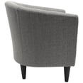 thumbnail image 4 of Pemberly Row 17.5" Traditional Polyester Fabric Club Chair in Gray, 4 of 6