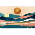 thumbnail image 1 of Sun Debit Card Skin Credit Card Skins Sticker Covering Scenery No Bubble Slim Personalized Bank Card Protecting Decals PVC Waterproof Removable Wrap for Transportation Key Card 7.3x5.4Inch, 1 of 8