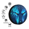 thumbnail image 4 of Naloa Futuristic Blue Light Wolf PVC Leather Spare Tire Wheel Cover for Car Truck SUV Camper Trailer Universal Fit many size14 inch, 4 of 6