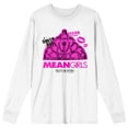 thumbnail image 6 of Mean Girls Queen Bee Crown Art Crew Neck Long Sleeve White Adult Tee
-XXL, 6 of 7