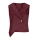 thumbnail image 2 of TaTaai 2026 Spring Women’s Satin Lapel Tee Sleeveless Loose Blazer Casual Solid Color Fashion Button Vest Elegant Polyester Daily Office Shirt Gift, 2 of 8