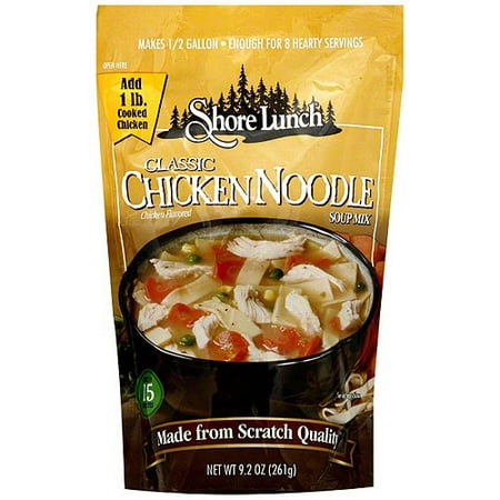 Shore Lunch Classic Chicken Noodle Soup Mix, 9.2 oz (Pack of 6)