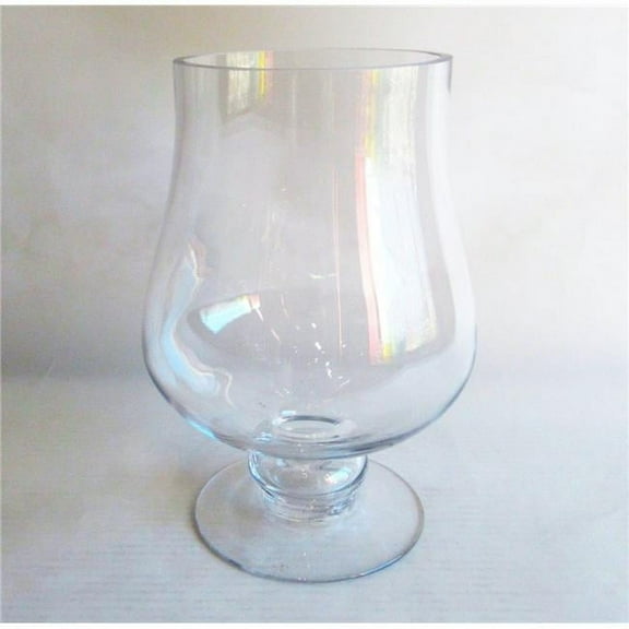 MDR Trading Inc. AI-GL469CLR_Q01 Pedestal Bowl Shaped Glass Vase