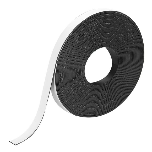 Uxcell Magnetic Strip 32.8 Feet x 3/8" Width x 3/32" Thick Magnetic Tape Labels Stickers