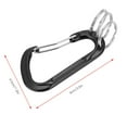 thumbnail image 4 of Mousqueton à Boucle, Petit Mousqueton Portable Robuste Durable Design Lisse pour Camping pour Extérieur, 4 of 8