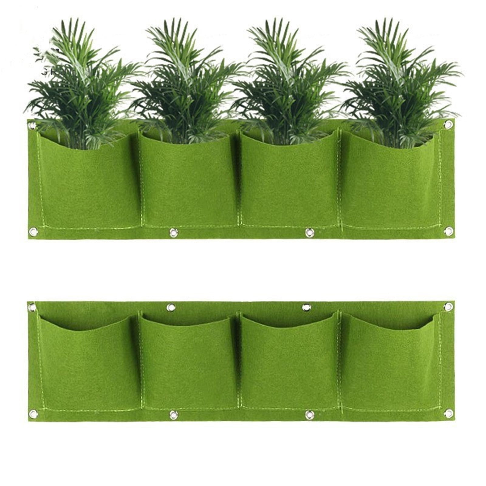 UTXQFD Fence Hanging Planters Garden Grow Bags, Vertical Hanging Plant Holder Bag for Fence Yard Doorway Garden, Black Wall Planters for Indoor Plants