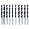 thumbnail image 1 of Brad Point Drill Bit Set 1/8 Inch 10Pcs Spur Point Stubby Woodworking Drill Bits, 1 of 4