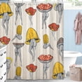 thumbnail image 5 of Funny Mushroom Shower Curtain Humorous Mushrooms Butt Bathroom Curtains Colorful Sexy Boho Fabric Bathtub Decor + Hooks 72 X 72 inch, 5 of 5
