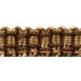 thumbnail image 3 of 6" (15cm) Bullion Fringe Trim with Fancy Woven Gimp Header # BFMLT6WVN,, Blonde Brown #PR03 (Chocolate Brown, Golden Beige) 18 Yards (54 ft/16.5m), 3 of 3