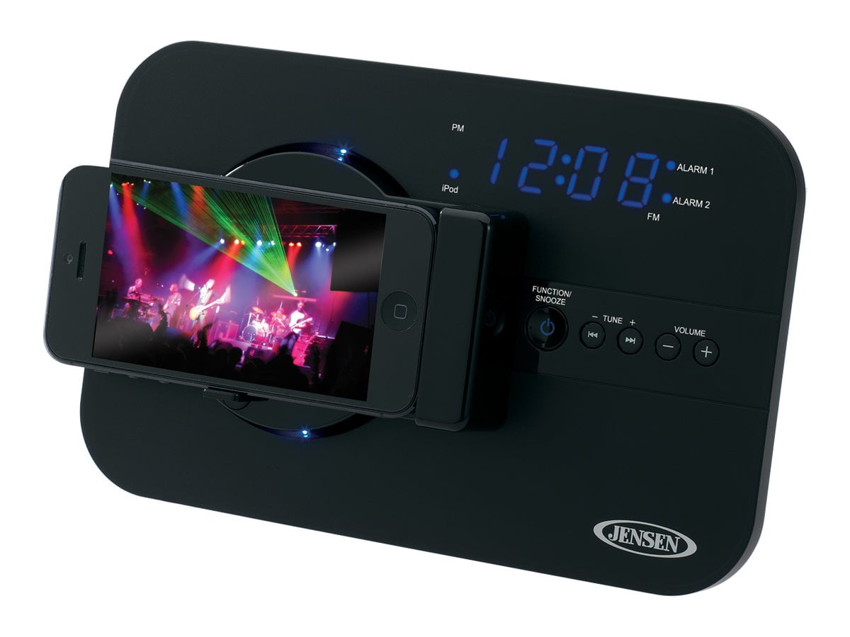 Jensen JiLS525i Clock radio with Apple Dock cradle 4 Watt