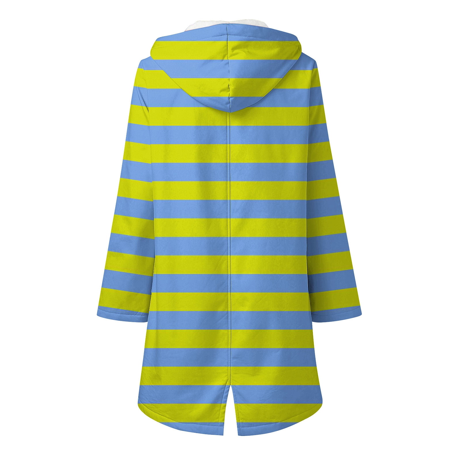 Great Gifts for Less Ofreoo Women Stripe Rain Jacket Outdoor Fleece Keep Warm Plus Hooded Raincoat Windproof Jackets Solid Outwear Womens Tops