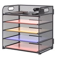 thumbnail image 1 of Paper Organizer Supeasy, bandeja para cartas con asa, 5 bandejas, color gris, 1 of 6