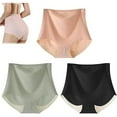 thumbnail image 2 of yunLCZ Women Seamless Hipster Underwear Definiteg Waist Hip Lifting Women's Control Wasit Hipster Brief Panties for Ladies, 2 of 4
