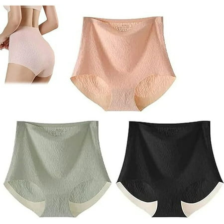 Alitao Underwear Women Pack Seamless Underwear Plus Size Underwear Definiteg Fresh High Waist Hip Lifting Panties Shapewear Control Panties Cotton Underwear Womens Underwear Khaki 2XL