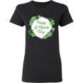 thumbnail image 3 of Inktastic Happy St. Patrick's Day Clovers Women's T-Shirt, 3 of 5