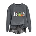 thumbnail image 3 of PNTUTB Women Casual Crewneck Long Sleeve Hoodless Sweatshirts Cute Print Tops Fall Winter Fashion Clothing, 3 of 5