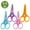 Multicolor, variant on FACEGA 4Pcs 3.5" Multicolor Scissors - Straight Handle, Pointed, For Fabric, Sewing & All Purpose