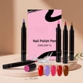 thumbnail image 2 of 5 Marker Nail Polish Pen Set, Five Colors Nail Polish Pen for Nails, 25ml Manicure Pen Set, DIY Nail Art Tool for Home Salon, 2 of 8