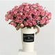 thumbnail image 4 of 5 ramas 15 cabezas ramo de flores de rosas artificiales simulación rosa decoración floral fiesta de bodas flor falsa, rosa oscuro Vogacara HA7227-03B, 4 of 6