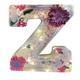 thumbnail image 3 of JoyMoreHome Resin Flower Letter Light, 26 Letters Decorative Flower Night Light, Easy to Use, Durable Decor for Livingroom, Bedroom, Office, Shelf, Letter Z, 3 of 5