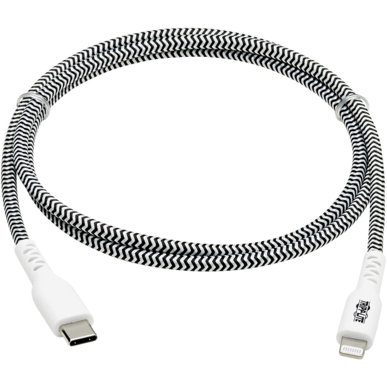 Tripp Lite Apple MFI Certified Cable Lightning to USB-C Sync Charge Cord M102-006-HD Heavy-Duty Aramid Fiber 6 ft. 