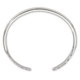 thumbnail image 2 of Auriga Fine Jewelry 925 Sterling Silver Polished with Hammered Ends Cuff Bangle for Women, 2 of 6
