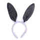 thumbnail image 1 of EeaseMX Diademas con orejas de conejo de peluche (blancas y grises), 1 of 7