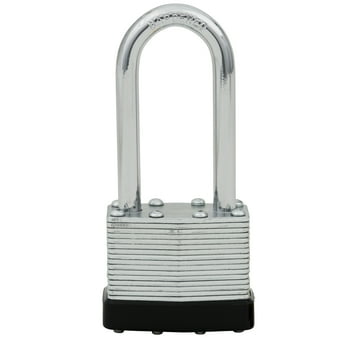 Hyper Tough Laminated Steel Padlock, 40mm Body with 2-1/2 inch Long Shackle