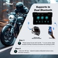 thumbnail image 4 of CarPlay portátil de 7 pulgadas para motocicleta, pantalla táctil impermeable, juego inalámbrico para coche, pantalla automática Android, navegación GPS para moto, control de voz Siri, Bluetooth dual T, 4 of 5