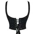 thumbnail image 5 of AUNVITO Women's V-Neck Spaghetti Strap Bodysuit with Peplum Hem Corset Style Shapewear Elegant and Stylish, 5 of 8