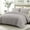 Light Grey, variant on Whale Flotilla King Quilt Set, Soft and Lightweight Bedspreads Coverlet with Striped Pattern, Reversible Bedding Sets with Pillow Shams, 96x104 Inches, Light Grey