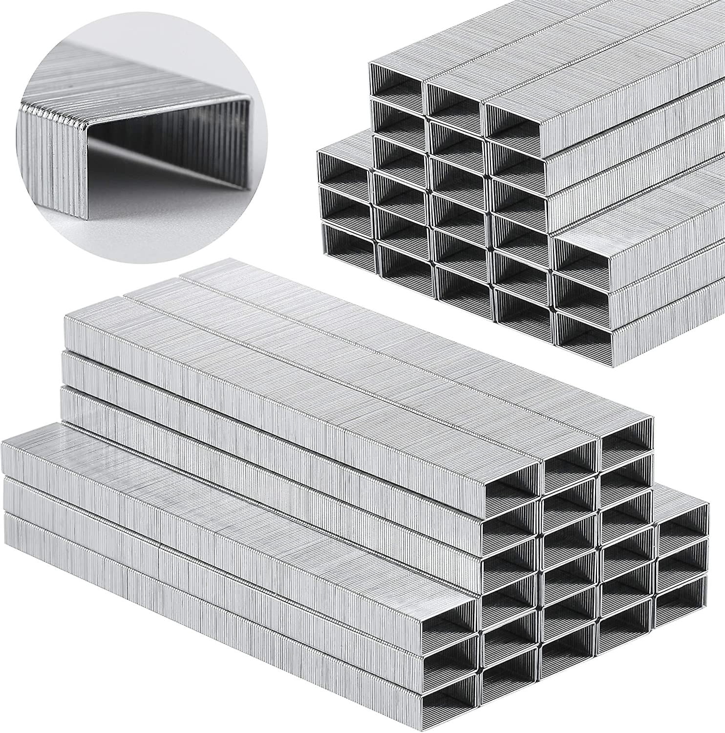 10,000 Staples, Standard Staples For Stapler, 1/4 Inch Staples,, Office ...