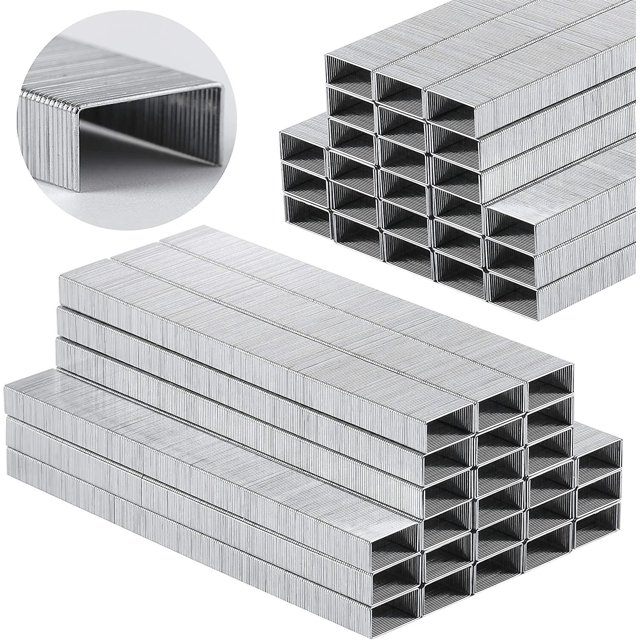 10,000 Staples, Standard Staples For Stapler, 1/4 Inch Staples,, Office Staples Standard Size