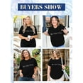 thumbnail image 3 of XCHQRTI Be You Womens Graphic Shirt Inspirational Plus Size Tees Short Sleeve Summer Casual Tops, 3 of 7