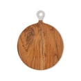 thumbnail image 5 of Large Acacia Wood Round Charcuterie Board for Cheese and Meats, 5 of 5