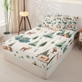 thumbnail image 2 of Homewish Kids Travel Adventure Camper Zipper Twin Comforter Sets with Fitted Sheet and 2 Pillowcases,Adventure Theme Zipper Bedding Set For Retro Trailer Lover,Reversible,4 Pieces, 2 of 7