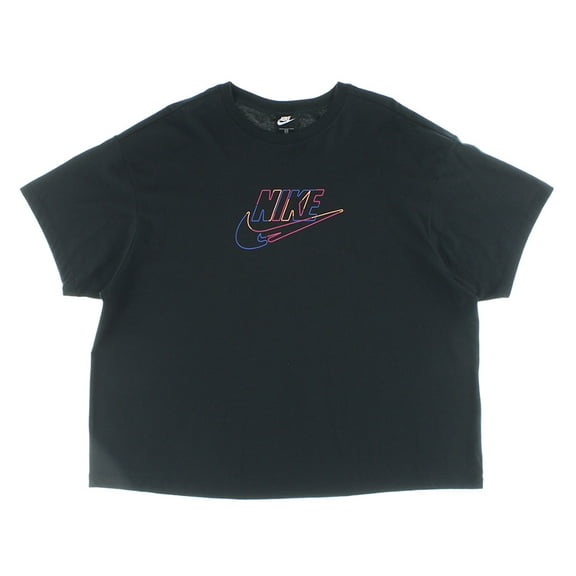 Nike Plus Fut Tee Womens Active Shirts & Tees Size 2, Color: Black