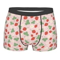 thumbnail image 4 of Goofa Strawberry And Flowers Printed Men's Boxer Briefs Underwear, Moisture-Wicking Underwear, Trunk,Soft and Breathable Cotton Underwear-Large, 4 of 9