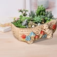 thumbnail image 4 of Flowerpots with Dish Ceramic, Meaty Flower Pot Ceramic Big Flower Pot Simple Large Caliber Thick Pottery Meaty Plants Plate Rabbit Flower Pot New Styles, Flower Pots, 4 of 5